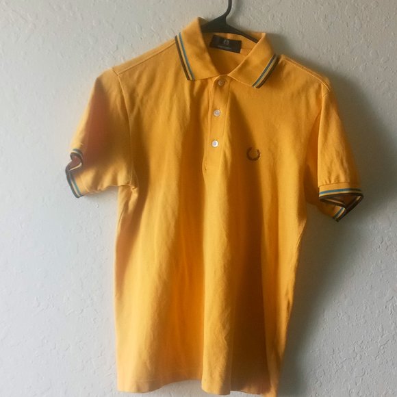Two Fred Perry shirts. Yello and Green. - Picture 1 of 5